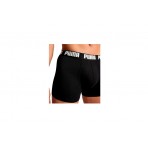 Puma 2 Pack Ανδρικά Εσώρουχα Boxer 2 Τεμάχια Μαύρα