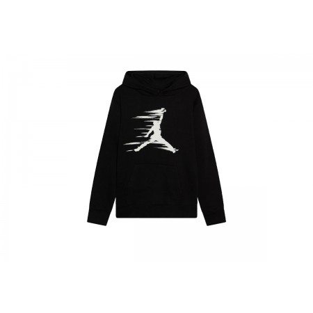 Jordan Flight MVP Fleece Παιδικό Φούτερ Με Κουκούλα Μαύρο