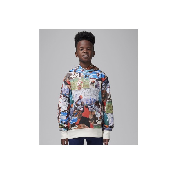 Jordan Brooklyn Printed Fleece Hoodie (95D267 782)