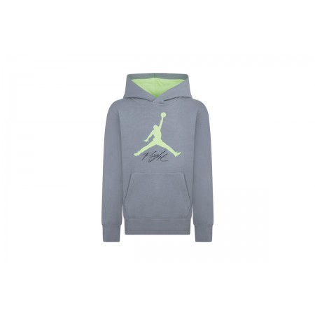 Jordan Jumpman Baseline Παιδικό Φούτερ Με Κουκούλα Γκρι