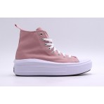 Converse Chuck Taylor All Star Move Hi Παπούτσια Ροζ, Λευκά