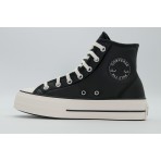 Converse Chuck Taylor All Star Lift Hi Sneakers Μαύρα, Λευκά