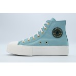 Converse Chuck Taylor All Star Lift Gold Sneakers με Πλατφόρμα