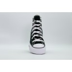 Converse Chuck Taylor All Star Wedge Hi Sneakers Μαύρα, Λευκά