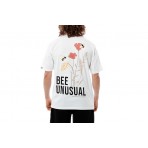 Bee Unusual Honey Flowers Ανδρικό Κοντομάνικο T-Shirt Λευκό