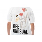 Bee Unusual Honey Flowers Ανδρικό Κοντομάνικο T-Shirt Λευκό