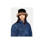 Tommy Jeans Linear Fur Γυναικείο Bucket Καπέλο Μαύρο, Μπεζ