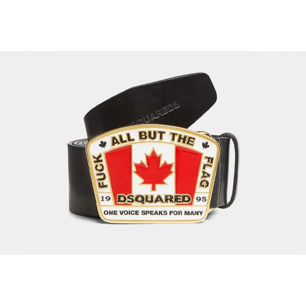 Dsquared2 Canadian Flag Plaque Ζώνη Casual (BEM0641 12900001 2124)