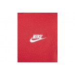 Nike Sportswear Club Fleece Unisex Φούτερ Με Κουκούλα Κόκκινο