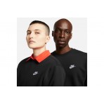 Nike Sportswear Club Fleece Ανδρική Μακρυμάνικη Μπλούζα Μαύρη