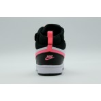 Nike Court Borough Mid 2 Παιδικά Sneakers Μαύρα, Ροζ, Λευκά