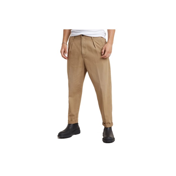 G-Star Pleated Relaxed Παντελόνι Chino Ανδρικό (D24543-C962-B444 SAFARI)