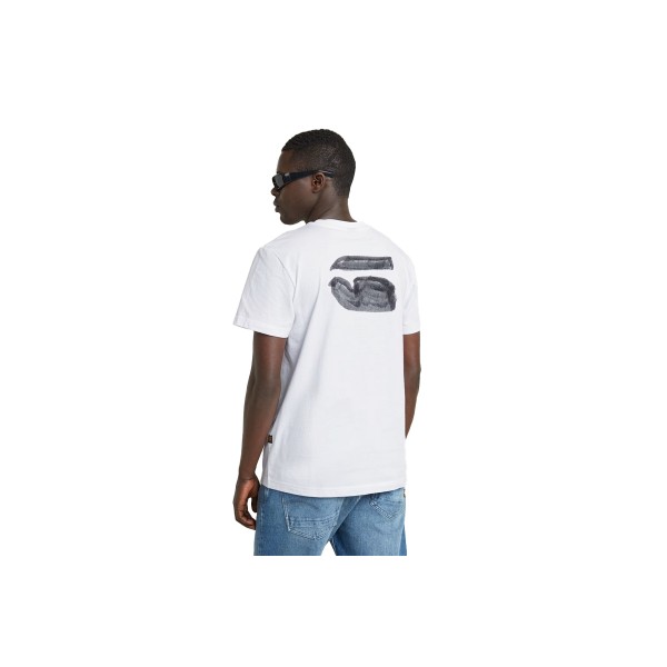 G-Star Burger Back Print T-Shirt Ανδρικό (D25700-336-110 WHITE)