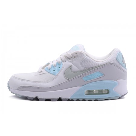 Nike Air Max 90 Γυναικεία Sneakers Λευκά, Γκρι Ανοιχτά, Σιέλ