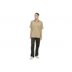 Dickies Work Shirt Ανδρικό Κοντομάνικο Πουκάμισο Μπεζ