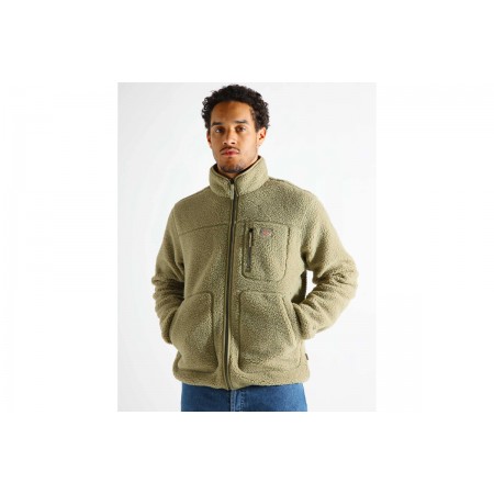 Dickies Mount Hope Fleece Ανδρικό Sherpa Μπουφάν Χακί