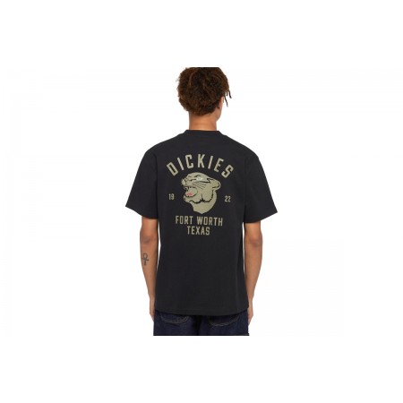 Dickies Panther Ανδρικό Κοντομάνικο T-Shirt Μαύρο