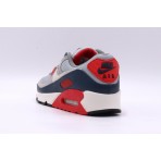 Nike Air Max 90 Sneakers Γκρι, Μπλε Σκούρα, Λευκά, Κόκκινα