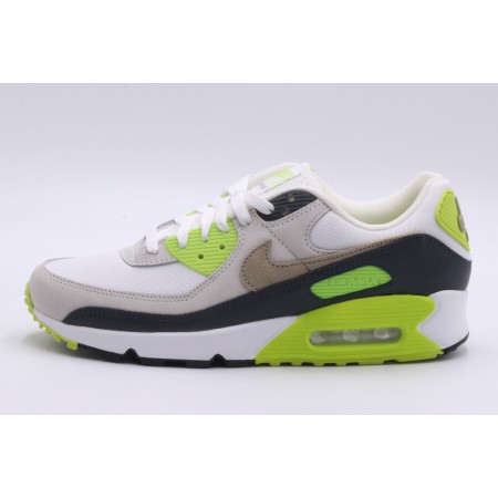 Nike Air Max 90 Ανδρικά Sneakers Λευκά, Λαχανί, Γκρι