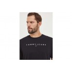 Tommy Jeans Ανδρικό Κοντομάνικο T-Shirt Μαύρο