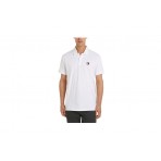 Tommy Jeans Ανδρικό Polo Κοντομάνικο T-Shirt Λευκό