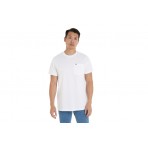 Tommy Jeans Slim Pique Ανδρικό Κοντομάνικο T-Shirt Λευκό