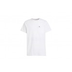 Tommy Jeans Slim Pique Ανδρικό Κοντομάνικο T-Shirt Λευκό