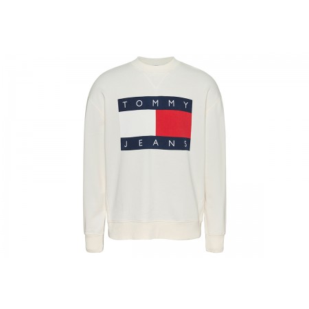 Tommy Jeans Rlx Big Flag Cneck Ext Μπλούζα Με Λαιμόκοψη Ανδρική 