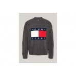 Tommy Jeans Melange Flag Ανδρικό Πουλόβερ