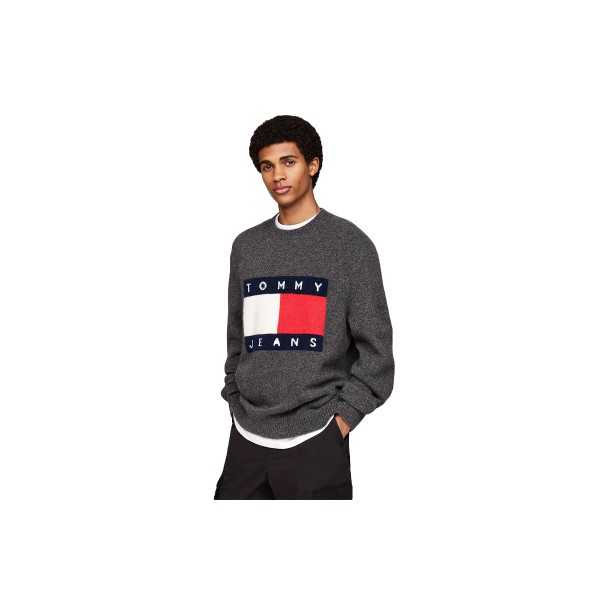 Tommy Jeans Reg Melange Flag Πουλόβερ Ανδρικό (DM0DM19442 PUB)