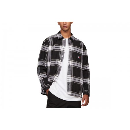 Tommy Jeans Bold Check Overshirt Ext Πουκάμισο Μακρυμάνικο Ανδρικό 