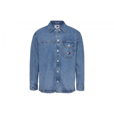 Tommy Jeans Essential Denim Overshirt Τζιν Μακρυμάνικο Πουκάμισο