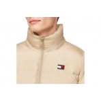 Tommy Jeans Alaska Ανδρικό Puffer Μπουφάν με Κουκούλα Μπεζ