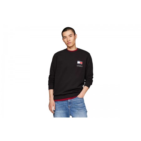 Tommy Jeans Reg Flag Cneck Ext Μπλούζα Με Λαιμόκοψη Ανδρική 