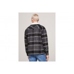 Tommy Jeans Check Sherpa Overshirt Fleece Overshirt Ζακέτα