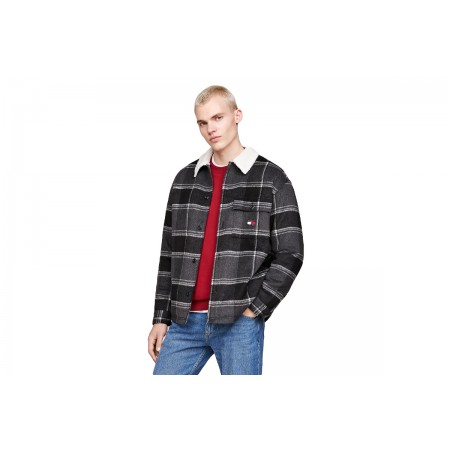 Tommy Jeans Check Sherpa Overshirt Ext Jacket Ανδρικό 