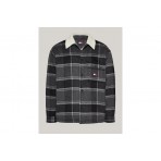 Tommy Jeans Check Sherpa Overshirt Fleece Overshirt Ζακέτα