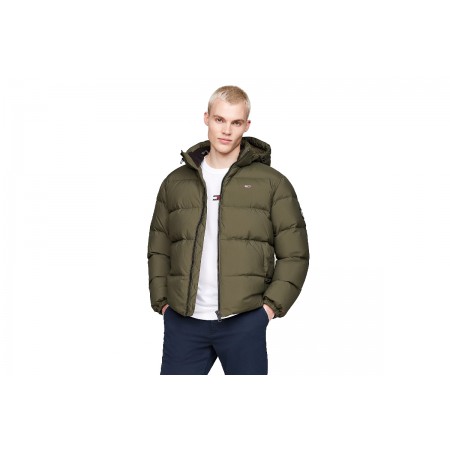 Tommy Jeans Essential Down Ανδρικό Puffer Μπουφάν με Κουκούλα