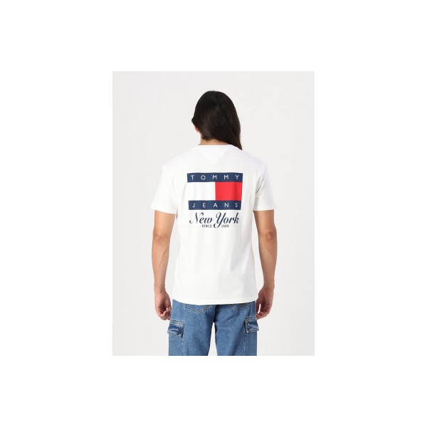 Tommy Jeans Reg Heritage Flag Ext T-Shirt Ανδρικό (DM0DM20346 YBL)