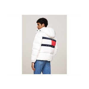 Tommy Jeans Flag Back Alaska Ext Μπουφάν Puffer Ανδρικό (DM0DM20479 YBR)