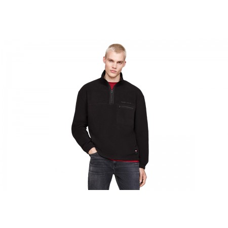 Tommy Jeans Rlx Sclassic 1-4 Zip Fleece Μπλούζα Με Φερμουάρ Ανδρική 