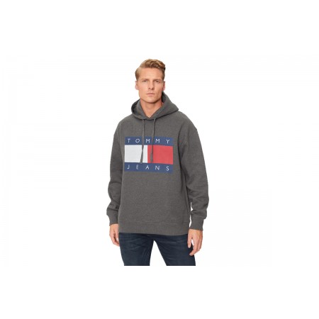 Tommy Jeans Rlx Melange Flag Hoodie Ανδρικό 