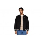 Tommy Jeans Wool Blend Solid Ανδρικό Μπουφάν Bomber Μαύρο