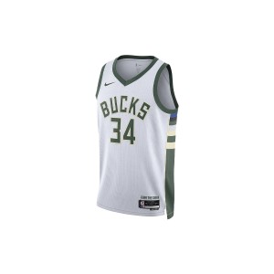 Nike Milwaukee Bucks Antetokounmpo Φανέλα Nba Association Edition (DN2084 100)