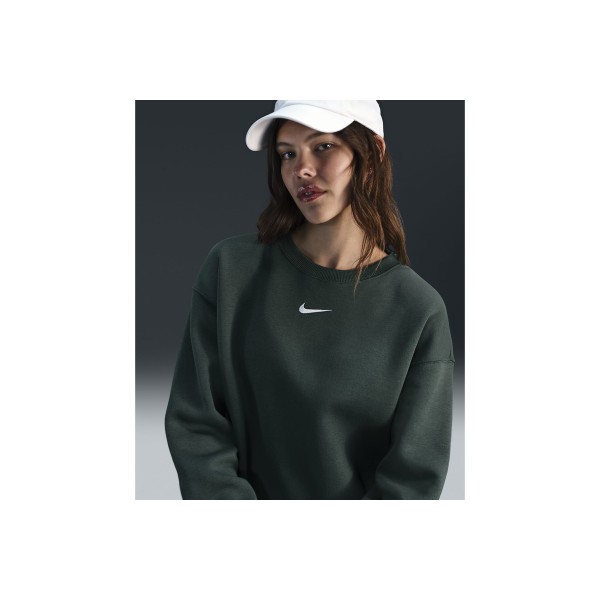 Nike Sportswear Phoenix Fleece Μπλούζα Με Λαιμόκοψη Γυναικεία (DQ5733 338)