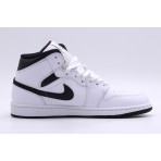 Jordan Air 1 Reverse Panda Mid Παπούτσια Λευκά, Μαύρα