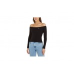 Tommy Jeans Off Shoulder Μπλούζα Με Λαιμόκοψη Γυναικεία (DW0DW17535 BDS)