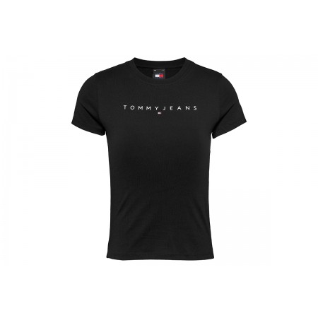 Tommy Jeans Γυναικείο Κοντομάνικο T-Shirt Μαύρο