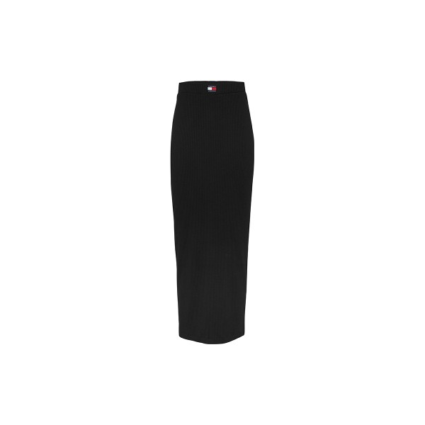 Tommy Jeans Rib Badge Maxi Skirt (DW0DW18487 BDS)