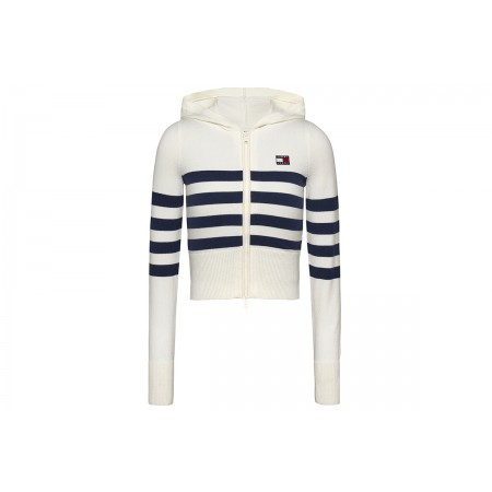 Tommy Jeans Tjw Stripe Zip Thru Badge Ζακέτα Πλεκτή Γυναικεία 